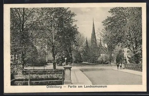 AK Oldenburg, Landesmuseum mit Umgebung, Kirche