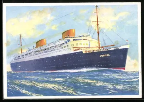 AK Passagierschiff Europa des Norddeutschen Lloyd Bremen