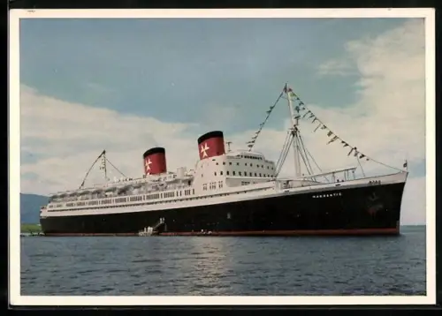 AK Passagierschiff S.S. Hanseatic der Hamburg-Amerika-Linie in Küstengewässern