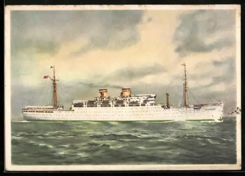 AK Dampfer Milwaukee der Hamburg-Amerika Linie, Vergnügungsreisen-Motorschiff, Passagierschiff