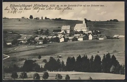 AK Mittelberg /Gerhalde, Gesamtansicht mit Kirche
