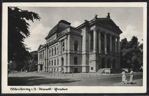 AK Oldenburg i. G., Theater, Hauptansicht