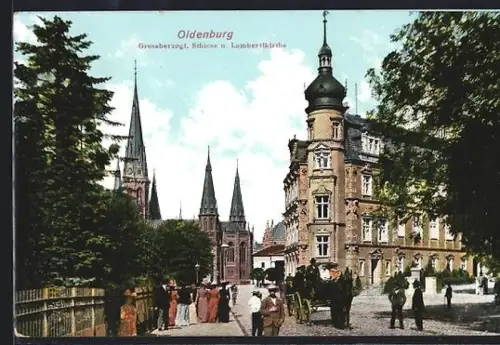 AK Oldenburg, Grossherzogl. Schloss, Lambertikirche