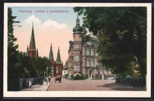 AK Oldenburg, Schloss, Lambertikirche
