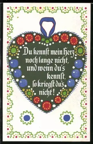 AK Du kennst mein Herz noch lange nicht..., Lebkuchen