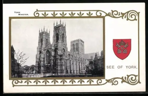 AK York, Minster with Coat of Arms of See of York