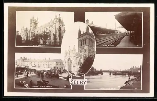 AK Selby, Marketplace, The Toll Bridge, Station, and Abbey