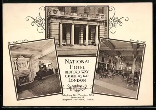 AK London, National Hotel, Bedford Way, Entrance Hall
