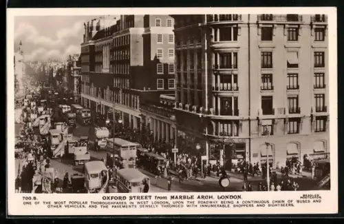 AK London, Oxford Street from Marble Arch