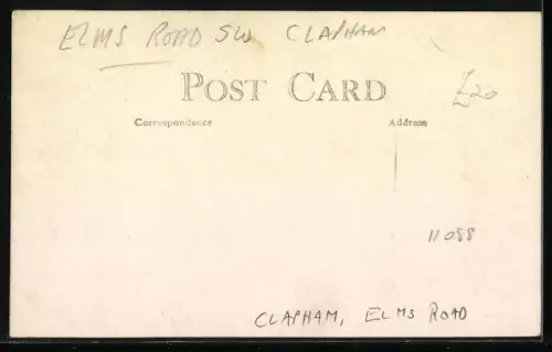 AK Clapham, Elms Road