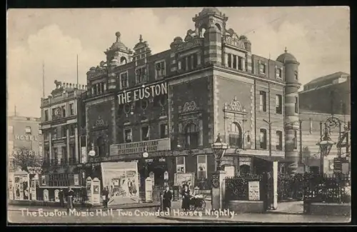 AK London, The Euston Music Hall, Two Crowded Houses Nightly