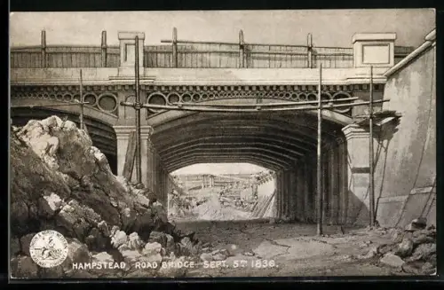 Künstler-AK Hampstead, Road Bridge