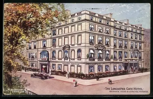 Künstler-AK London, The Lancaster Gate Hotel, Entrance Door in Leinster Terrace