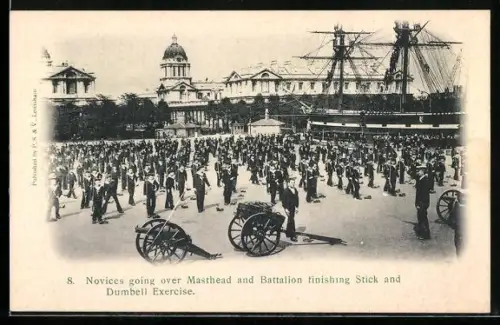 AK Greenwich, Novices going over Masthead and Battalion finishing Stick and Dumbell Exercise