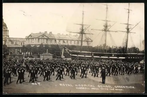 AK Greenwich, Royal Hospital School, Dumbbell Drill with the Band