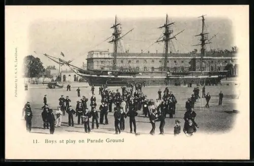 AK Greenwich, Boys at play on Parade Ground