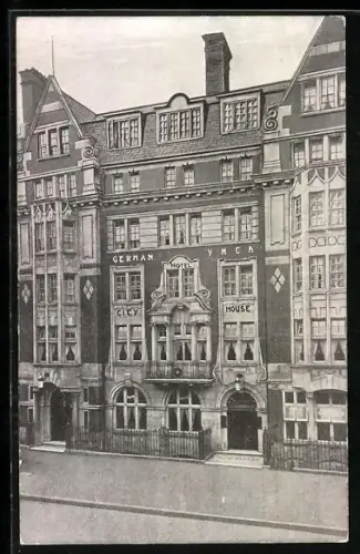 AK London, German YMCA, 160 City Road, Deutscher Christlicher Verein Junger Männer