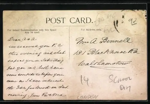 AK London, Belvedere Rd