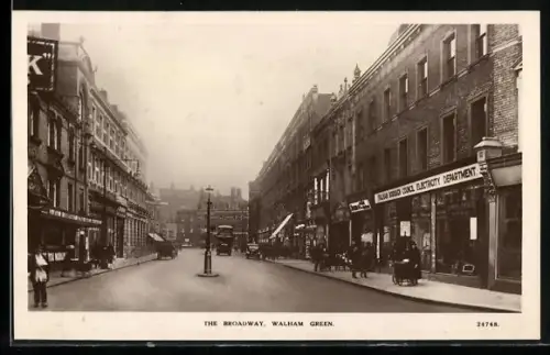 AK Walham Green, The Broadway with Granville Theatre on the Left