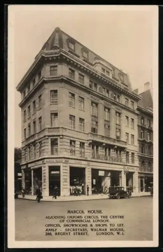AK London, Marcol House adjoining Oxford Circus