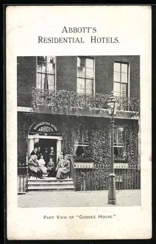 AK London, Advertisement for Abbott`s Residential Hotels, Partial view of Coogee House