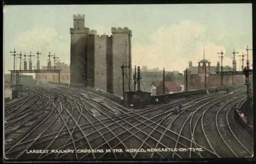 AK Newcastle-on-Tyne, Largest Railway Crossing in the World