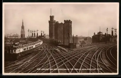 AK Newcastle-on-Tyne, The largest Railway Crossing in the World