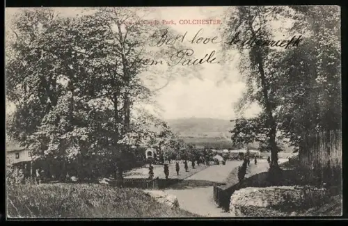 AK Colchester, View in Castle Park