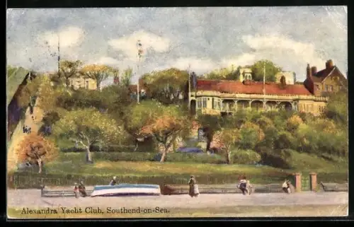 Künstler-AK Southend-on-Sea, Alexandra Yacht Club
