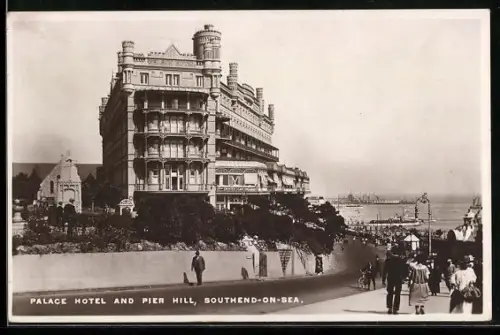 AK Southend-on-Sea, Palace Hotel and Pier Hill