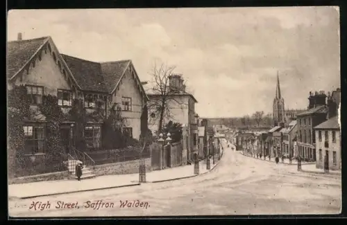 AK Saffron Walden, High Street with Church
