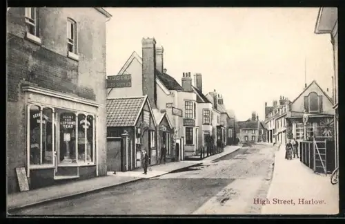 AK Harlow, High Street with Shops