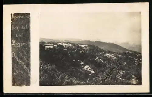 AK Dalhousie, Panorama with barracks, hospital and Bazar