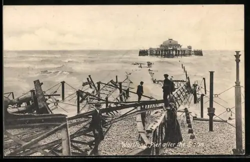 AK Worthing, Pier after the Storm