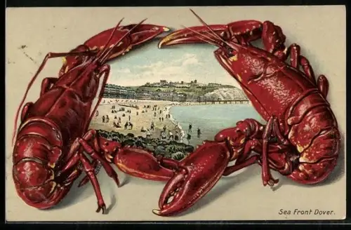 AK Dover, Sea Front, Lobsters as the photo mount
