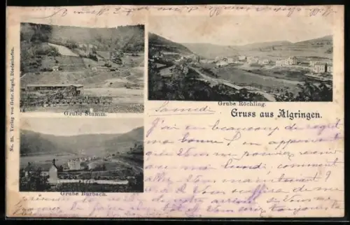 AK Algringen, Gruben Röchling, Stumm und Burbach