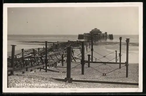 AK Worthing, Wrecked Pier after a storm
