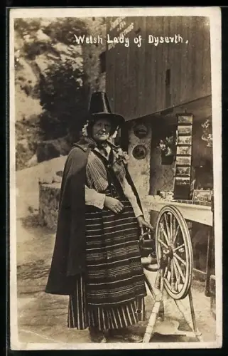 AK Dyseth, Welsh lady selling postcards