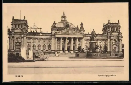 AK Berlin-Tiergarten, Reichstagsgebäude