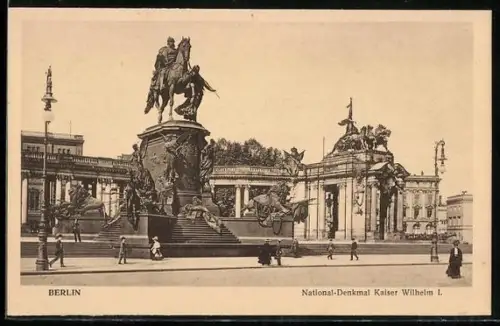 AK Berlin, National-Denkmal Kaiser Wilhelm I