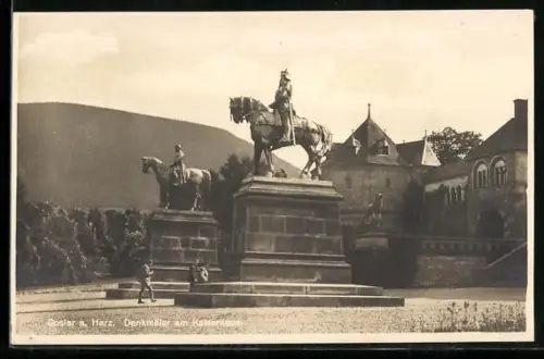 AK Goslar a. Harz, Denkmäler am Kaiserhaus