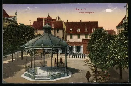 AK Ulm a. D., Hauptwachplatz