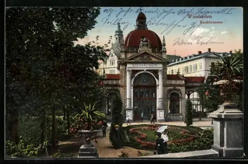 AK Wiesbaden, Kochbrunnen