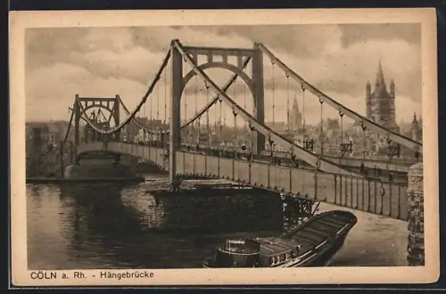 AK Cöln a. Rh., Hängebrücke