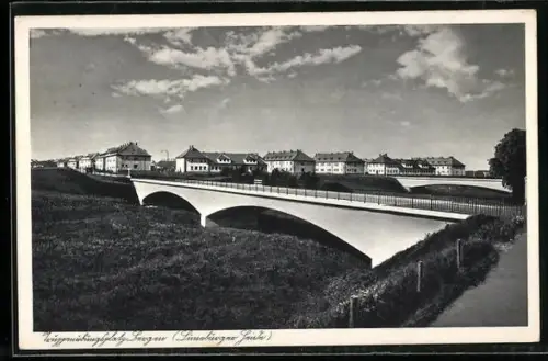 AK Bergen, Truppenübungsplatz mit Brücke