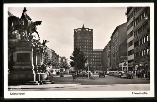 AK Düsseldorf, Partie in der Alleestrasse