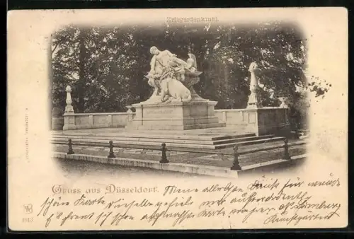 AK Düsseldorf, Kriegerdenkmal