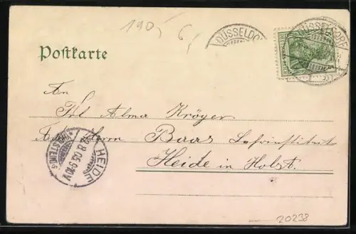 AK Düsseldorf, Rheinbrücke