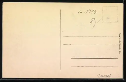 AK Düsseldorf, Rheinbrücke mit Radschlägern