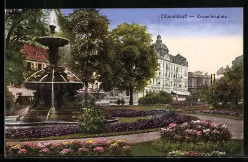 AK Düsseldorf, Der Corneliusplatz